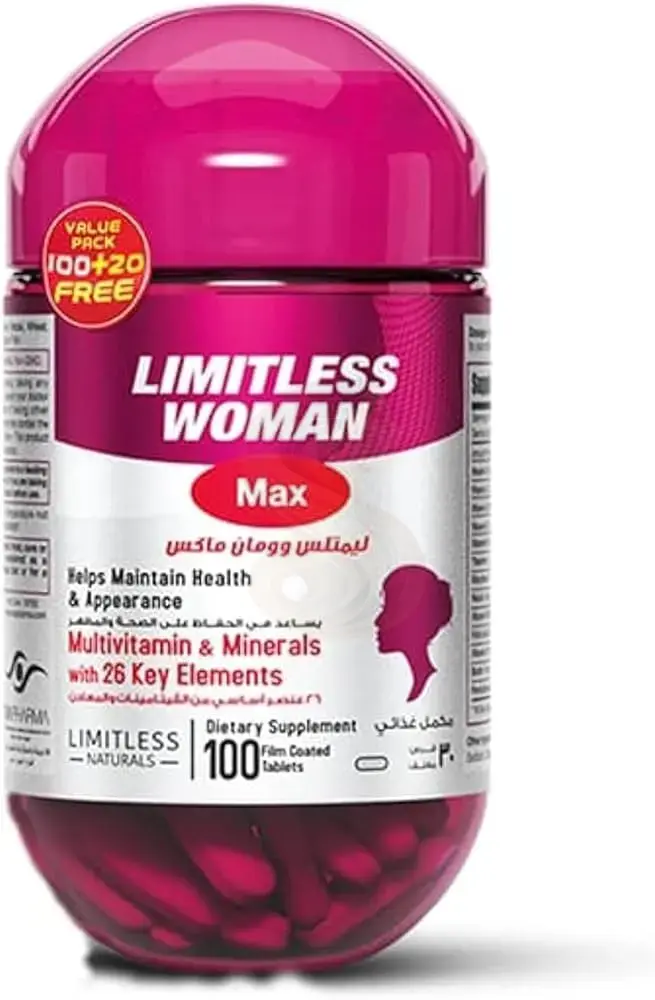 LIMITLESS WOMAN MAX 100 TABS.