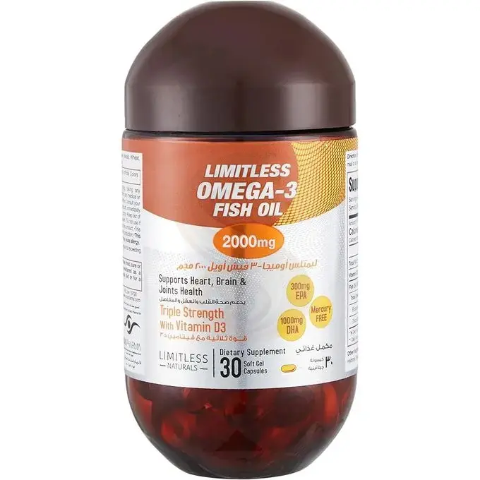 LIMITLESS OMEGA-3 2000 MG (PER SERV.) 30 CAPS.