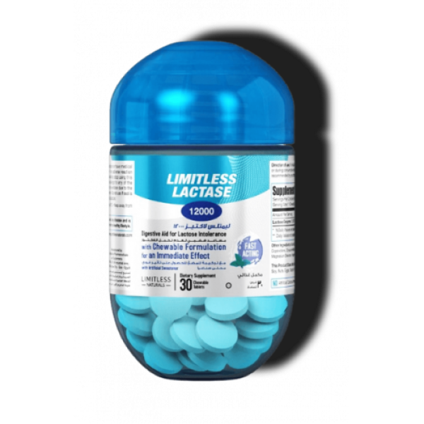 LIMITLESS LACTASE 12000 - 30 CHEW. TABS.