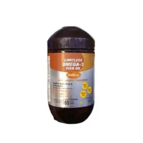 LIMITLESS OMEGA-3 2000 MG (PER SERV.) 60 CAPS.
