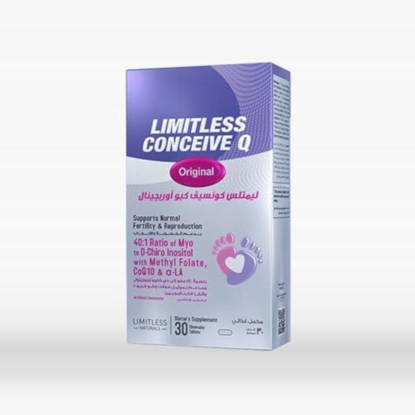 LIMITLESS CONCEIVE Q 30 CHEW. TABS.