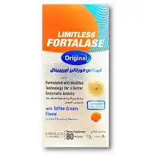 LIMITLESS FORTALASE ORIGINAL 300 CEIP UNIT/ML SYRUP 80 ML